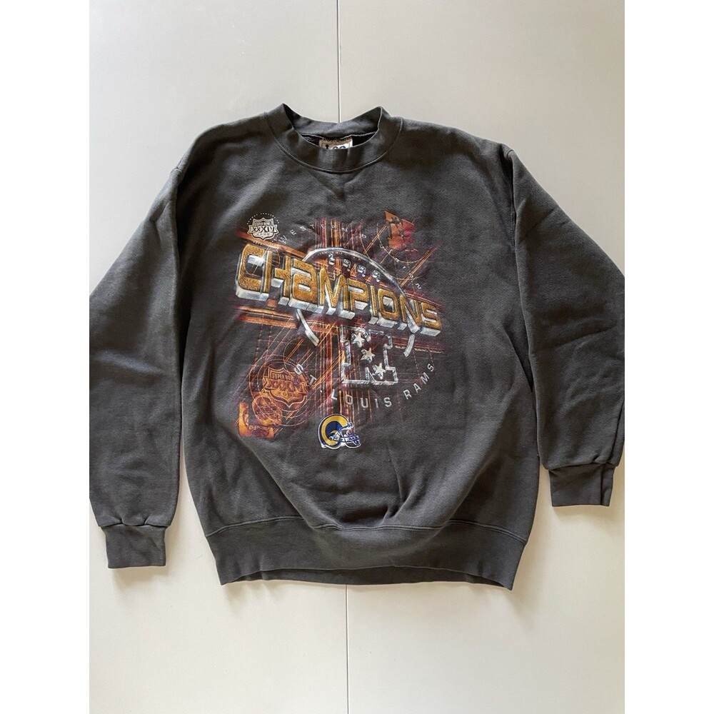 Vintage St. Louis Rams Super Bowl XXXIV Medium Lee Sport Sweatshirt